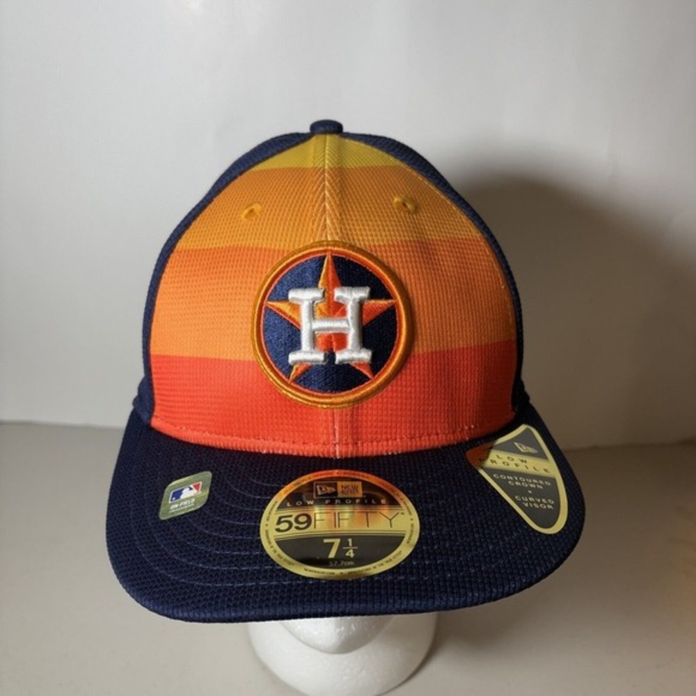 New Era 59Fifty Houston Astros‎ 2024 Batting Practice MLB Low Profile Hat 7 1/4